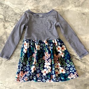 Blue floral dress 3T